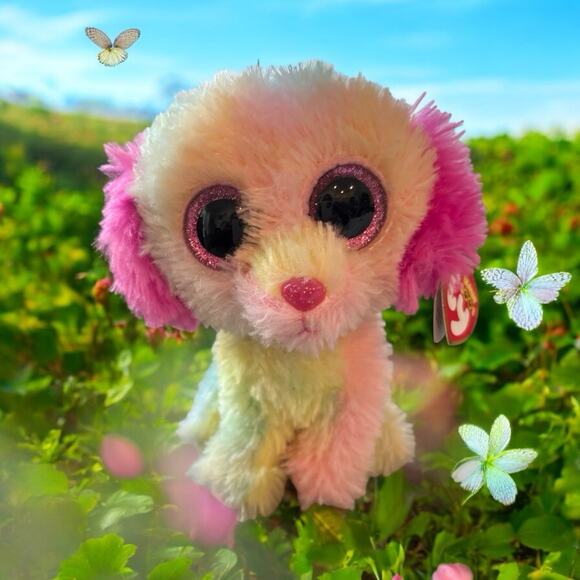 New Ty Beanie Boos - LOVESY the Dog (Justice Excl.) 6" Stuffed Animal Toy - Picture 1 of 8